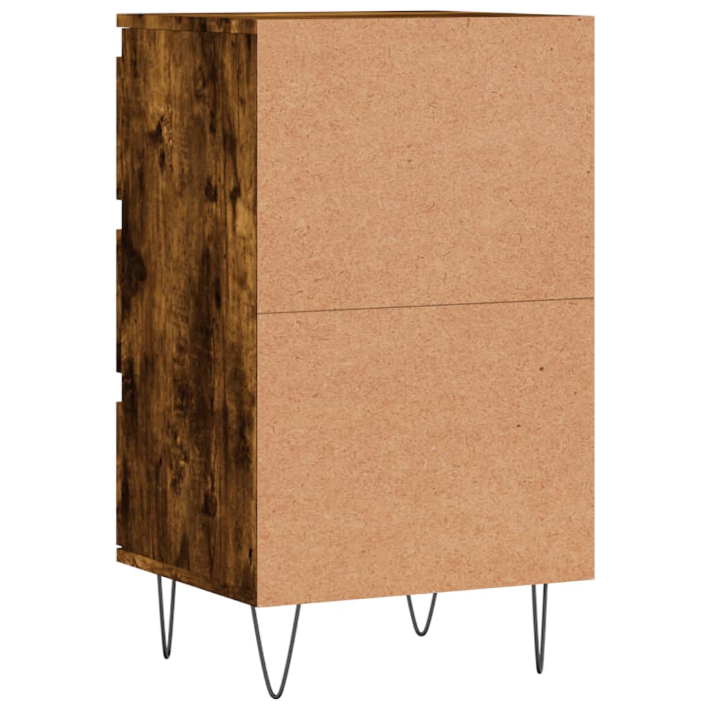 Credenza Rovere Fumo 40x35x70 cm in Legno Multistrato 831097