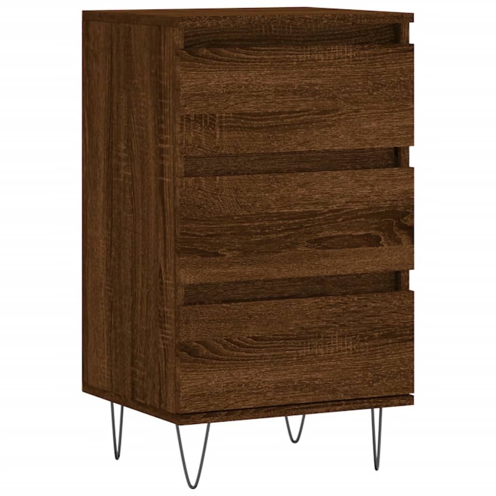 Credenza Rovere Marrone 40x35x70 cm in Legno Multistrato 831099