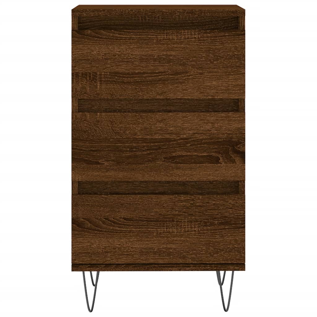 Credenza Rovere Marrone 40x35x70 cm in Legno Multistrato 831099