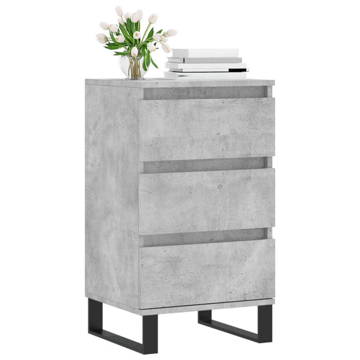 Credenza Grigio Cemento 40x35x70 cm in Legno Multistrato 831104