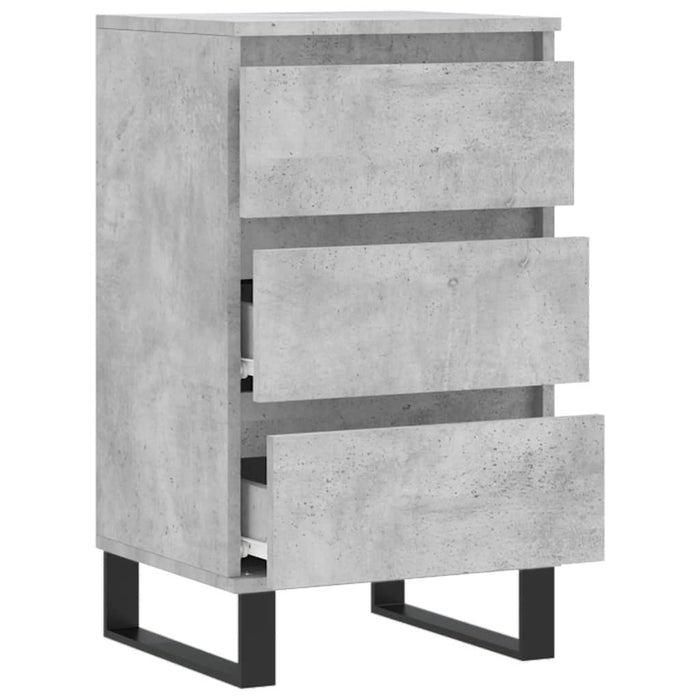 Credenza Grigio Cemento 40x35x70 cm in Legno Multistrato 831104