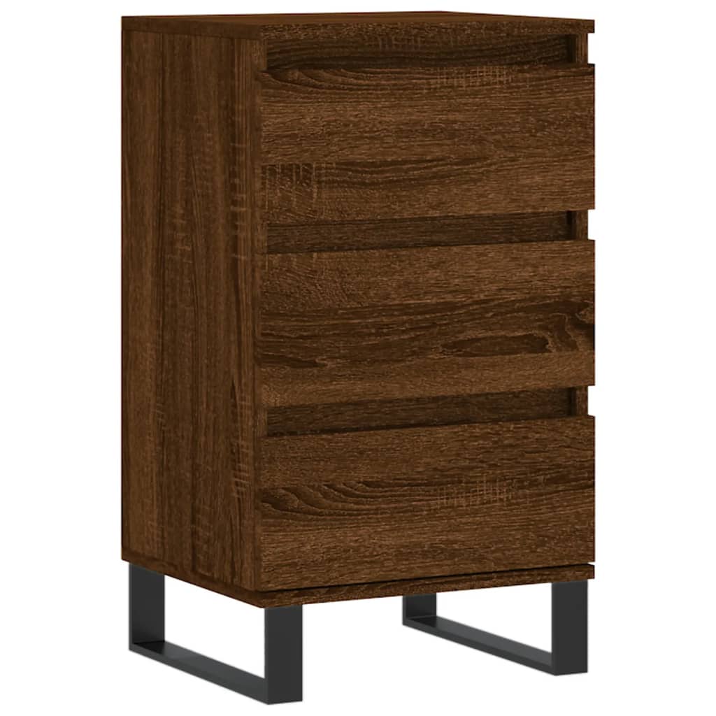 Credenza Rovere Marrone 40x35x70 cm in Legno Multistrato 831107