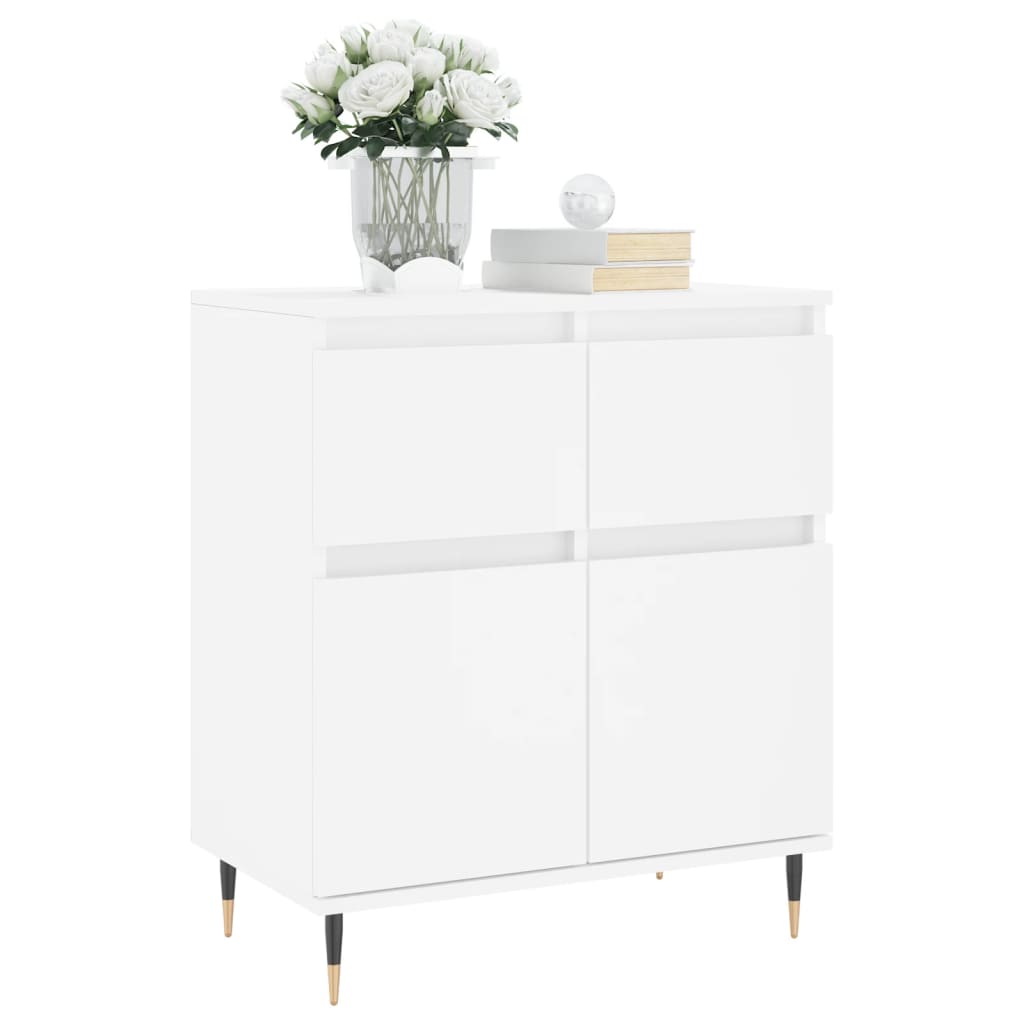 Credenza Bianca 60x35x70 cm in Legno Multistrato 831108