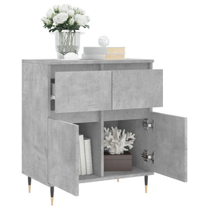 Credenza Grigio Cemento 60x35x70 cm in Legno Multistrato 831112