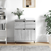 Credenza Grigio Sonoma 60x35x70 cm in Legno Multistrato 831114