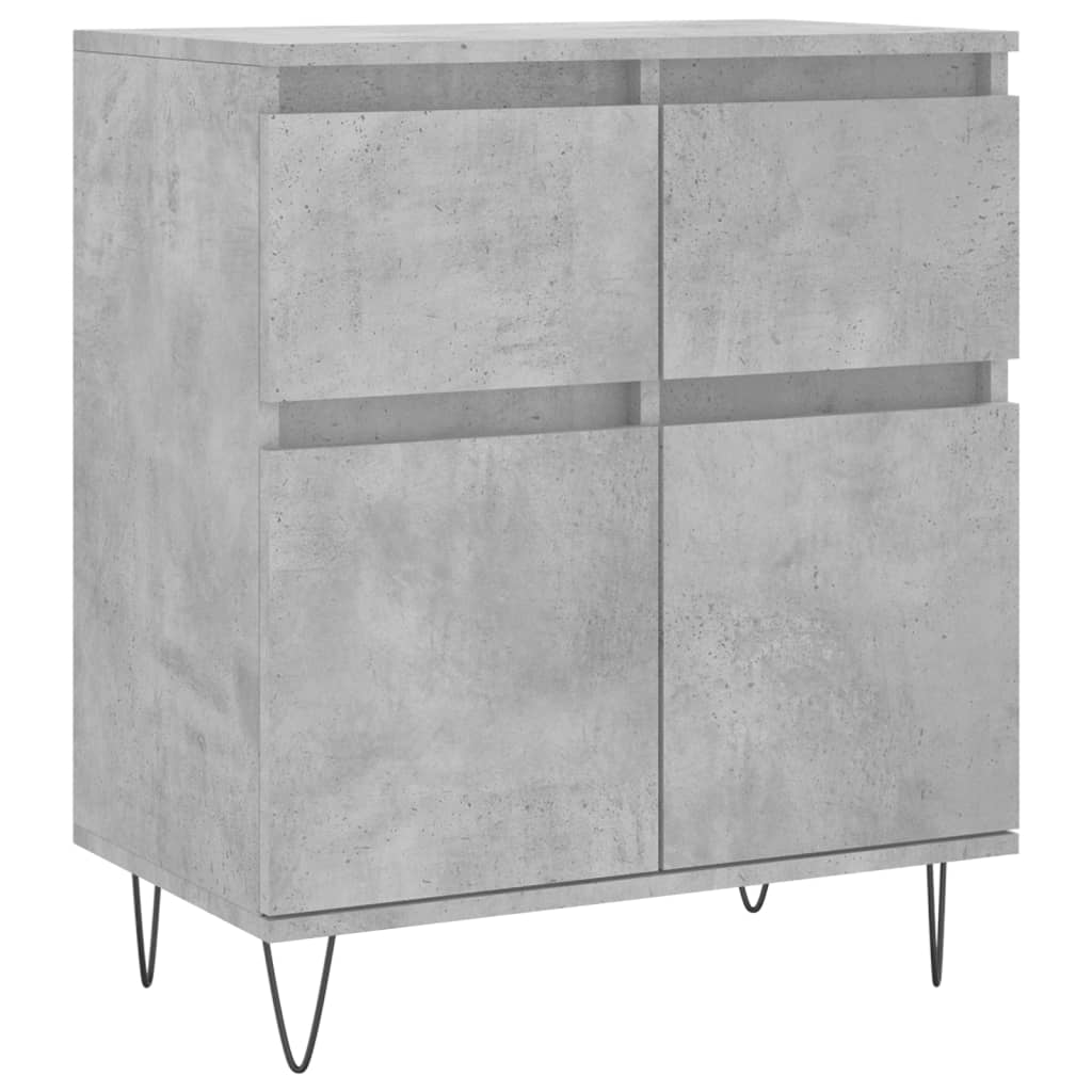 Credenza Grigio Cemento 60x35x70 cm in Legno Multistrato 831120