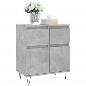 Credenza Grigio Cemento 60x35x70 cm in Legno Multistrato 831120