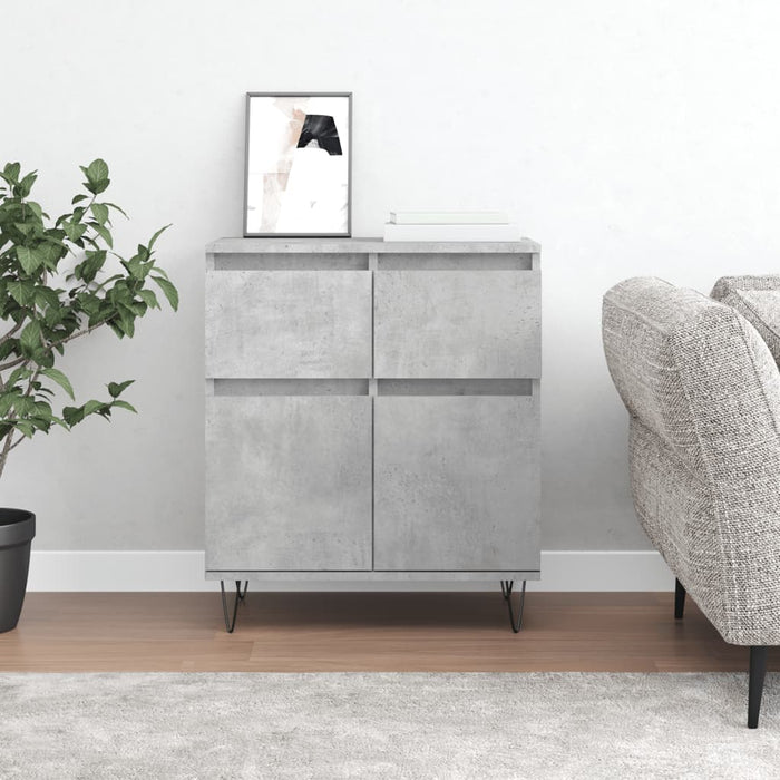 Credenza Grigio Cemento 60x35x70 cm in Legno Multistrato 831120