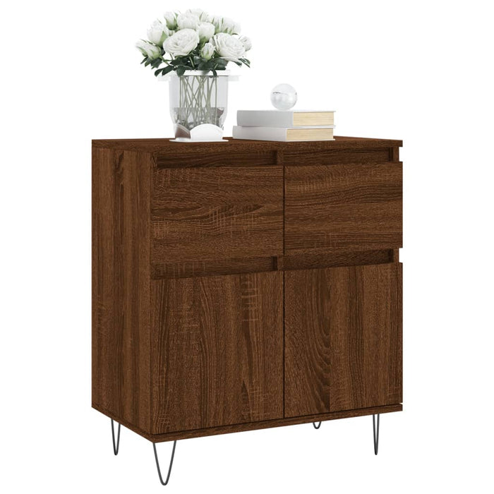 Credenza Rovere Marrone 60x35x70 cm in Legno Multistratocod mxl 128869