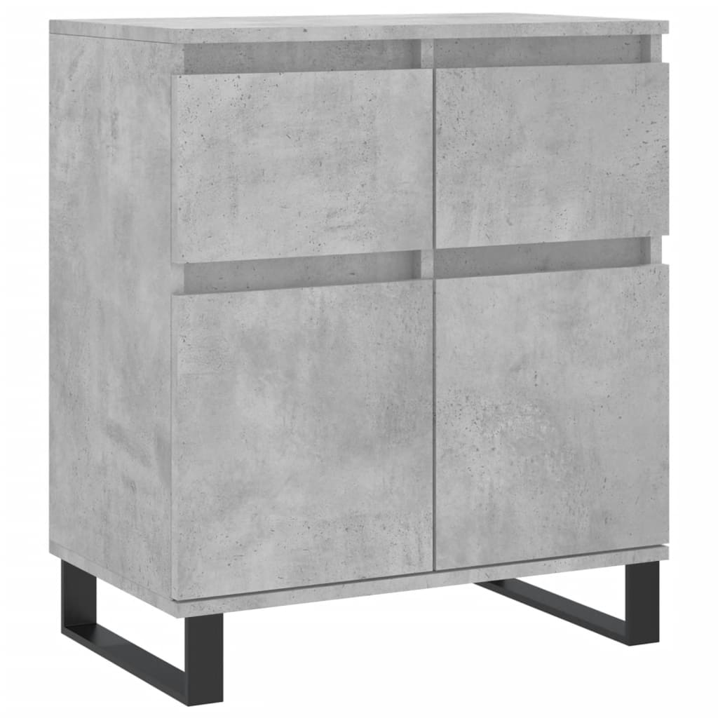 Credenza Grigio Cemento 60x35x70 cm in Legno Multistrato 831128