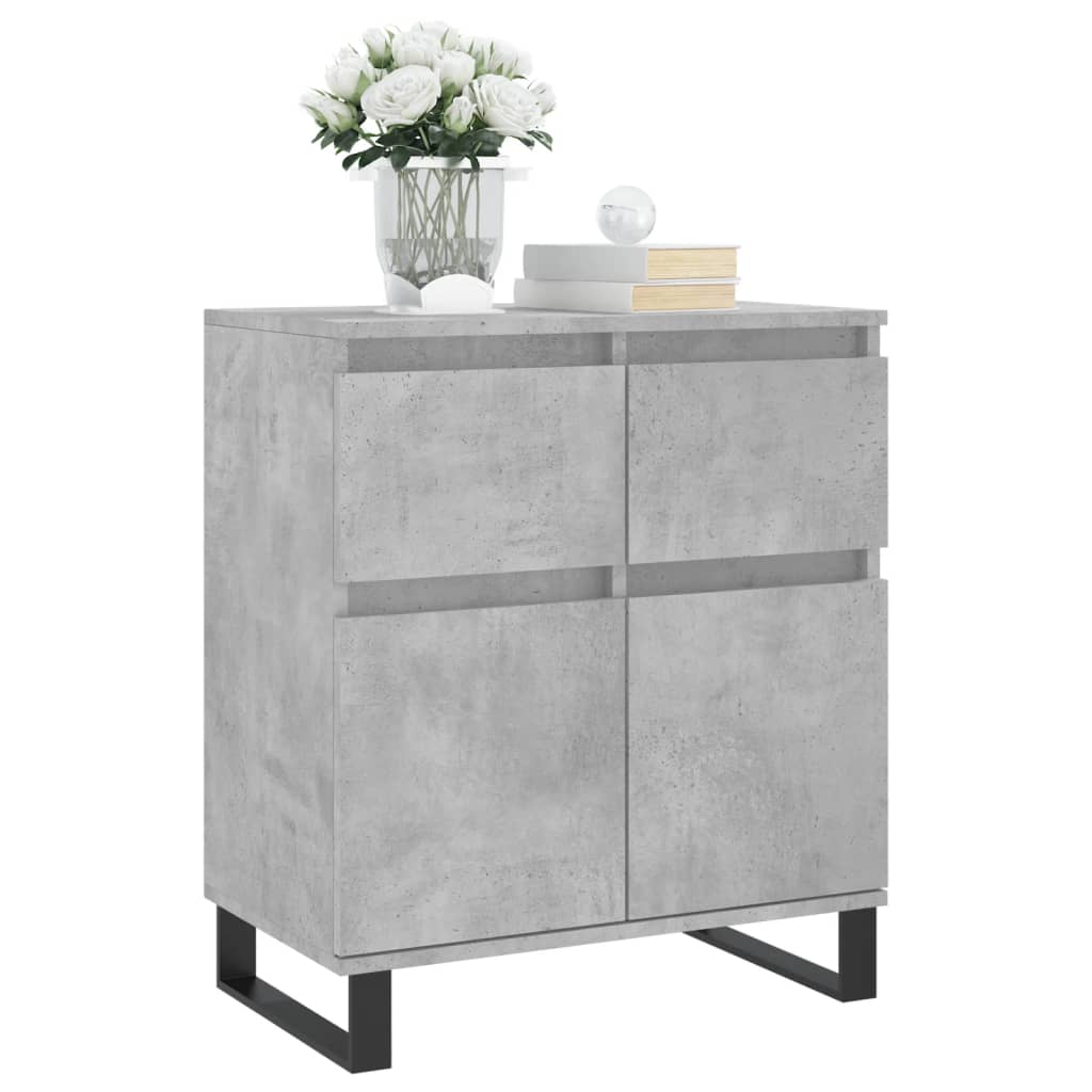 Credenza Grigio Cemento 60x35x70 cm in Legno Multistrato 831128