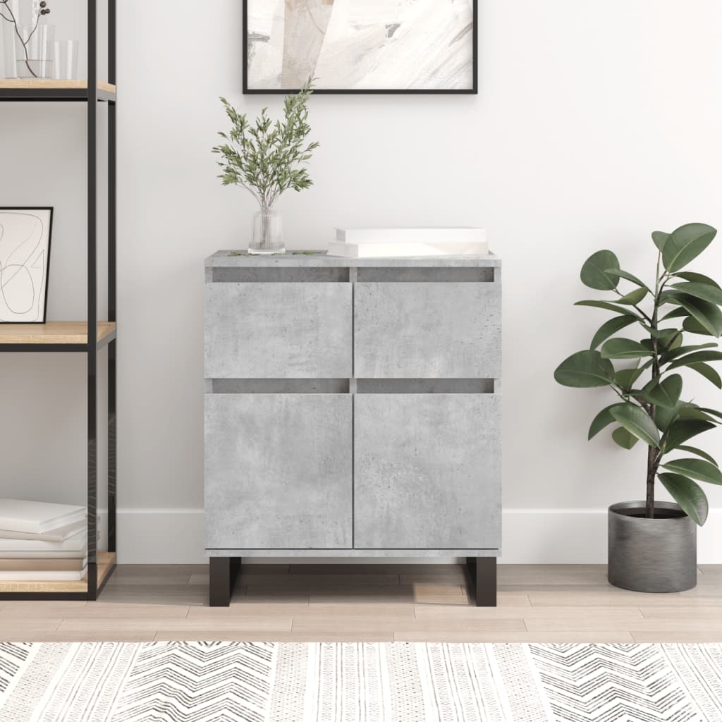 Credenza Grigio Cemento 60x35x70 cm in Legno Multistrato 831128