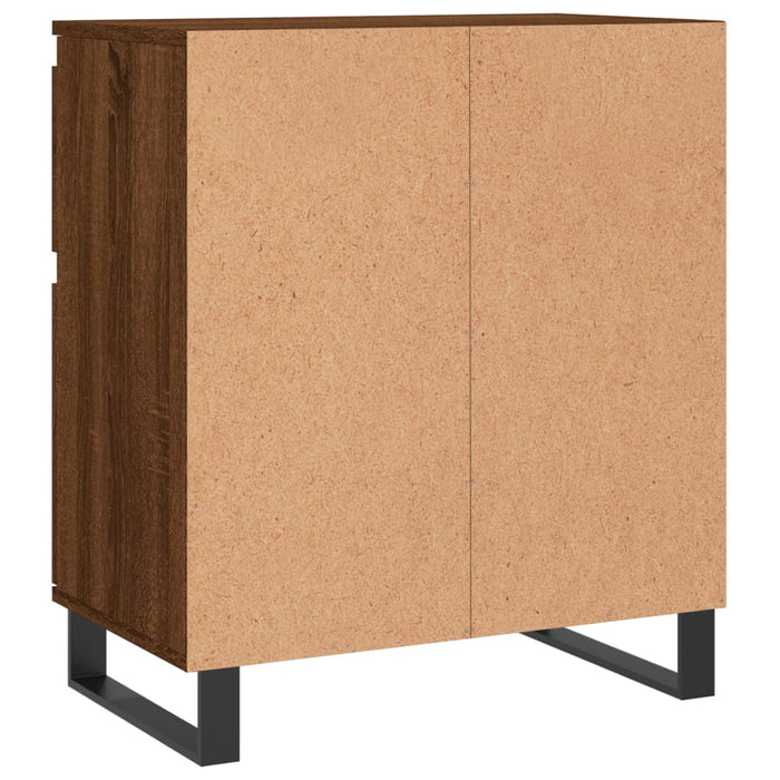 Credenza Rovere Marrone 60x35x70 cm in Legno Multistrato 831131