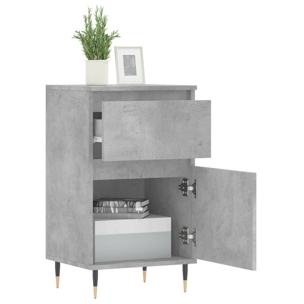 Credenza Grigio Cemento 40x35x70 cm in Legno Multistrato 831140