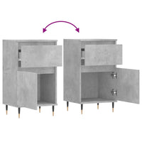 Credenza Grigio Cemento 40x35x70 cm in Legno Multistrato 831140