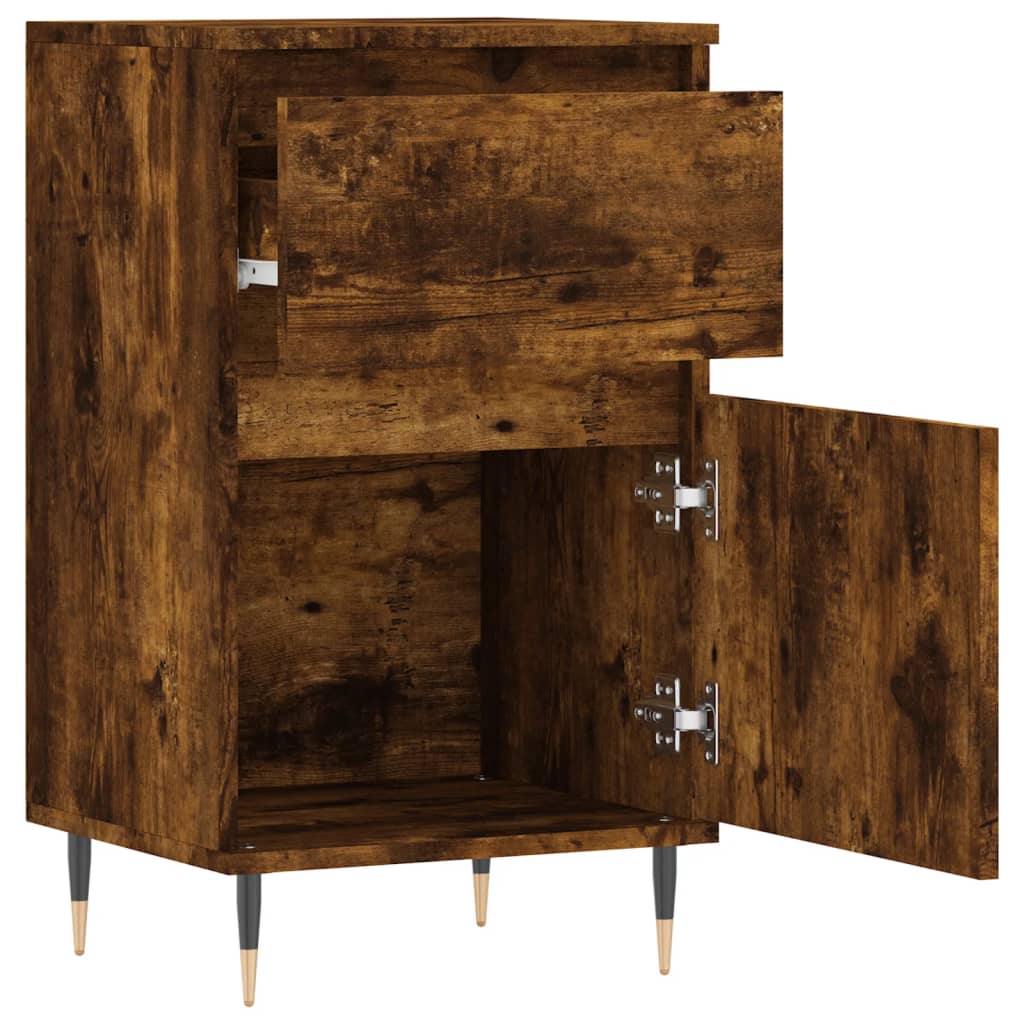 Credenza Rovere Fumo 40x35x70 cm in Legno Multistrato 831142