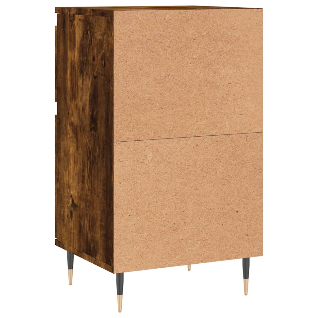 Credenza Rovere Fumo 40x35x70 cm in Legno Multistrato 831142