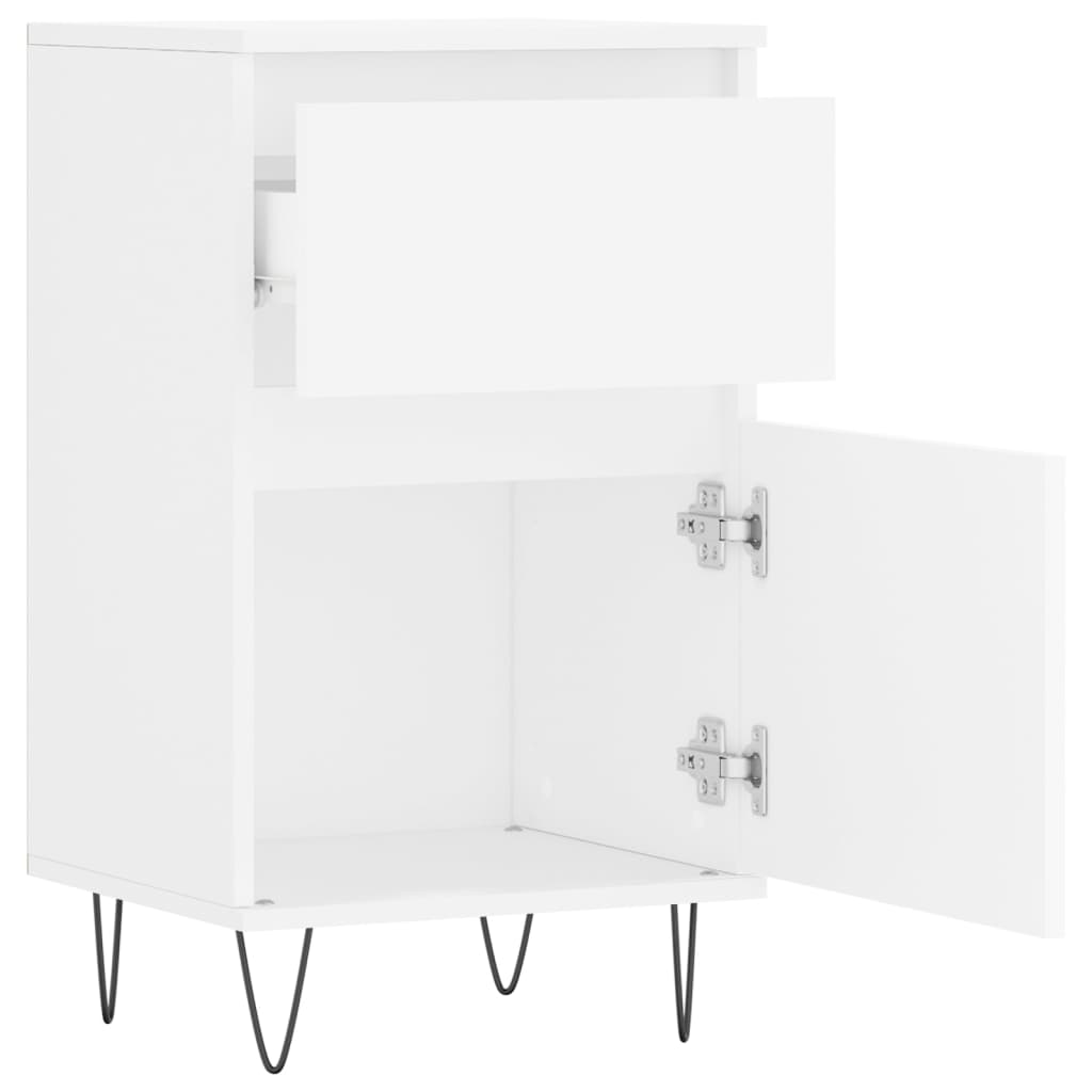 Credenza Bianca 40x35x70 cm in Legno Multistrato 831148