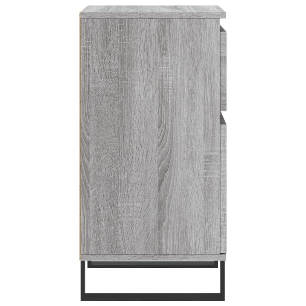 Credenze 2 pz Grigio Sonoma 40x35x70 cm in Legno Multistrato 831177