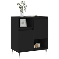 Credenza Nero 60x35x70 cm in Legno Multistrato 831181