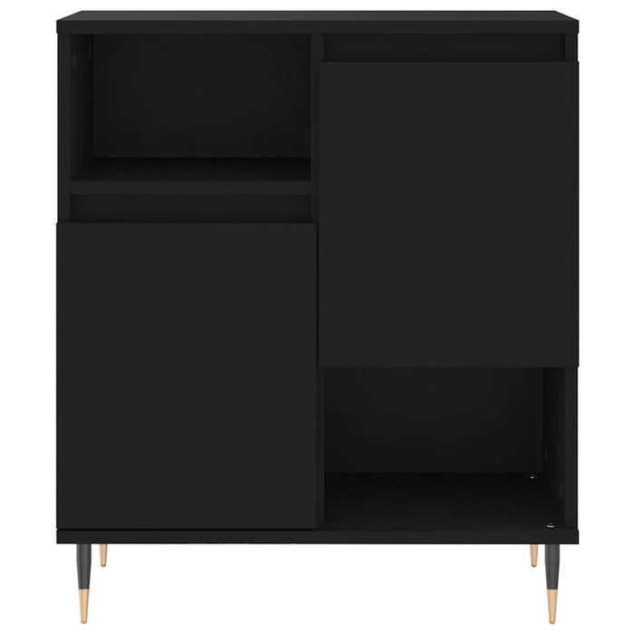 Credenza Nero 60x35x70 cm in Legno Multistrato 831181