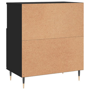 Credenza Nero 60x35x70 cm in Legno Multistrato 831181