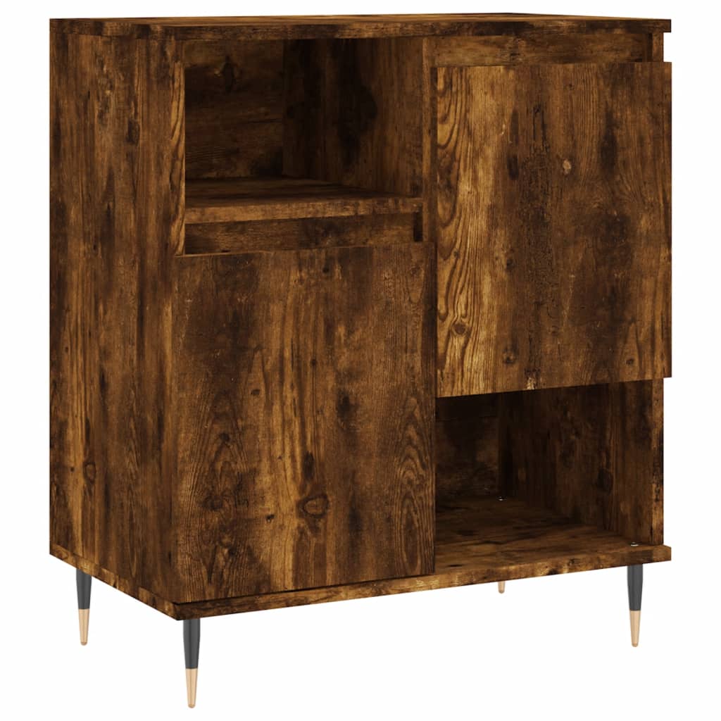 Credenza Rovere Fumo 60x35x70 cm in Legno Multistrato 831185