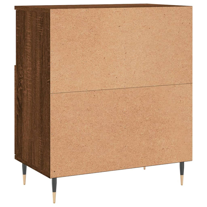 Credenza Rovere Marrone 60x35x70 cm in Legno Multistrato 831187