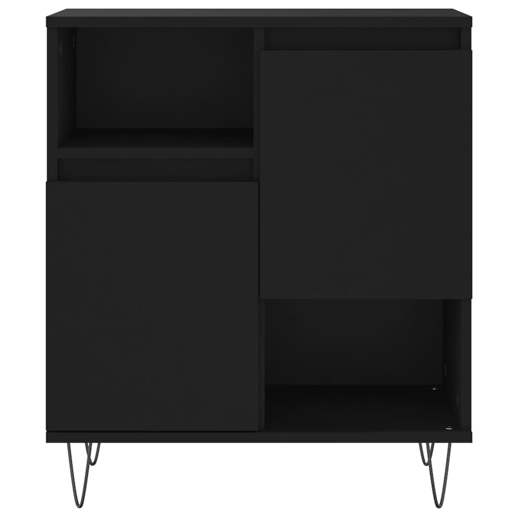 Credenza Nero 60x35x70 cm in Legno Multistrato 831189