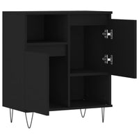 Credenza Nero 60x35x70 cm in Legno Multistrato 831189