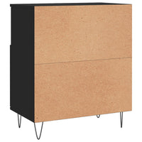 Credenza Nero 60x35x70 cm in Legno Multistrato 831189