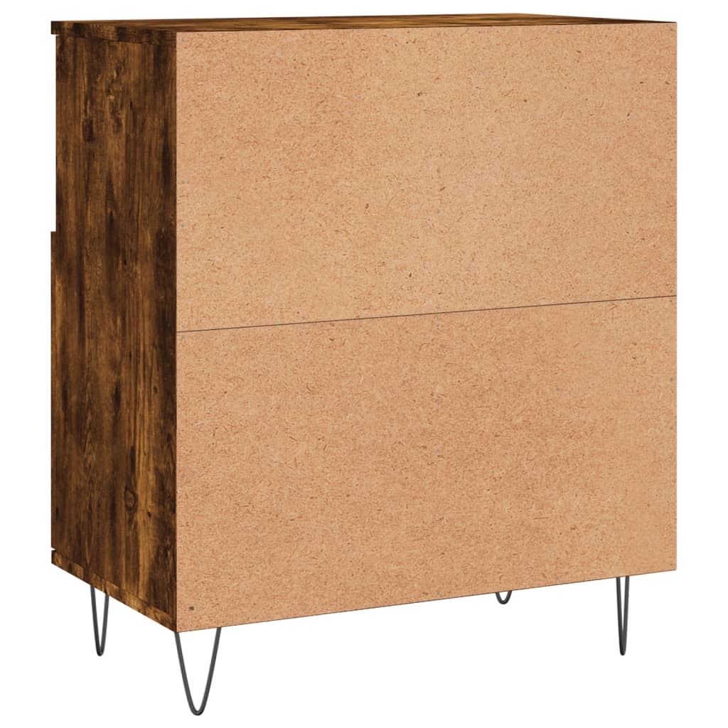 Credenza Rovere Fumo 60x35x70 cm in Legno Multistrato 831193