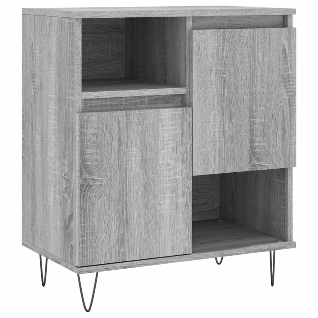 Credenza Grigio Sonoma 60x35x70 cm in Legno Multistrato 831194