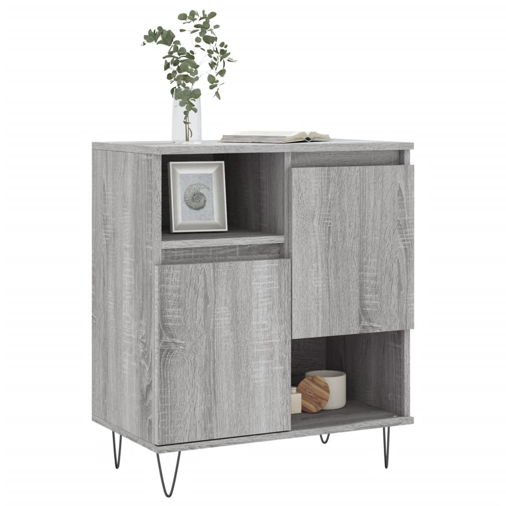 Credenza Grigio Sonoma 60x35x70 cm in Legno Multistrato 831194