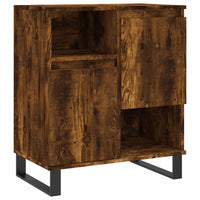 Credenza Rovere Fumo 60x35x70 cm in Legno Multistrato 831201