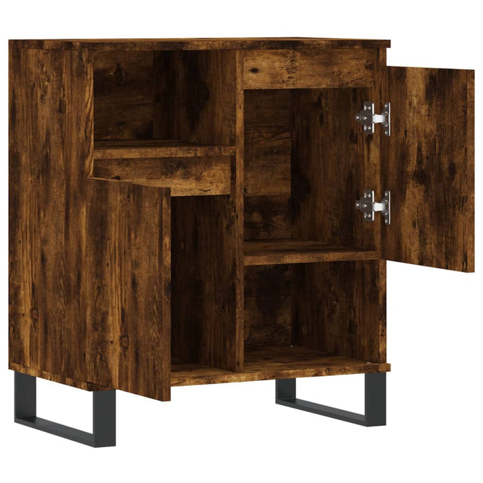 Credenza Rovere Fumo 60x35x70 cm in Legno Multistrato 831201