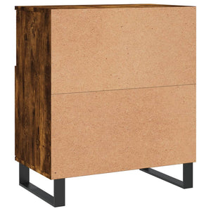 Credenza Rovere Fumo 60x35x70 cm in Legno Multistrato 831201