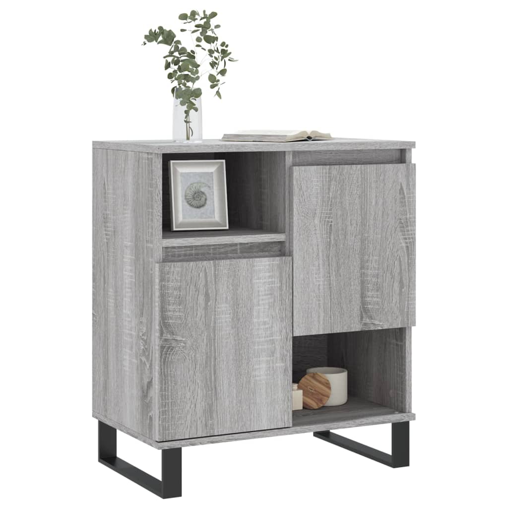 Credenza Grigio Sonoma 60x35x70 cm in Legno Multistrato 831202