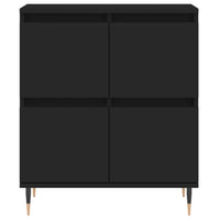 Credenza Nero 60x35x70 cm in Legno Multistrato 831205