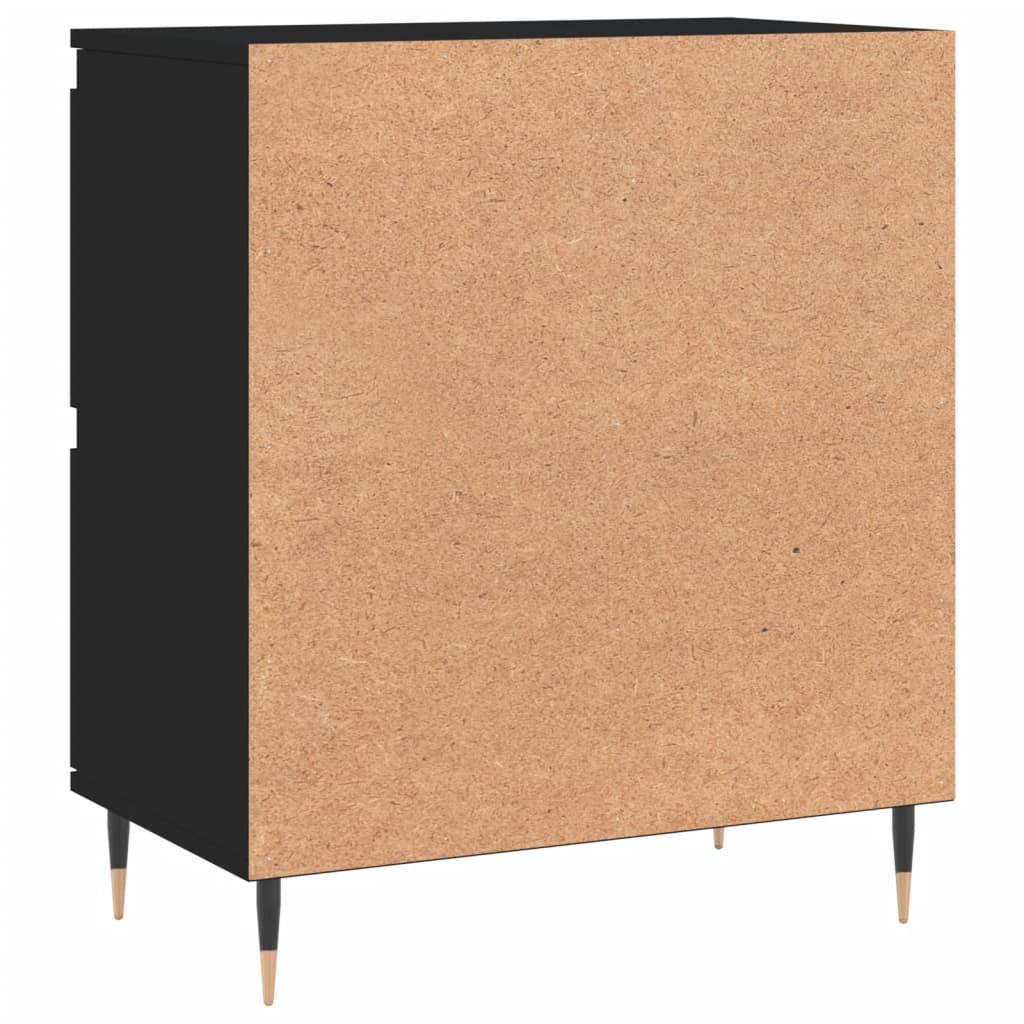 Credenza Nero 60x35x70 cm in Legno Multistrato 831205