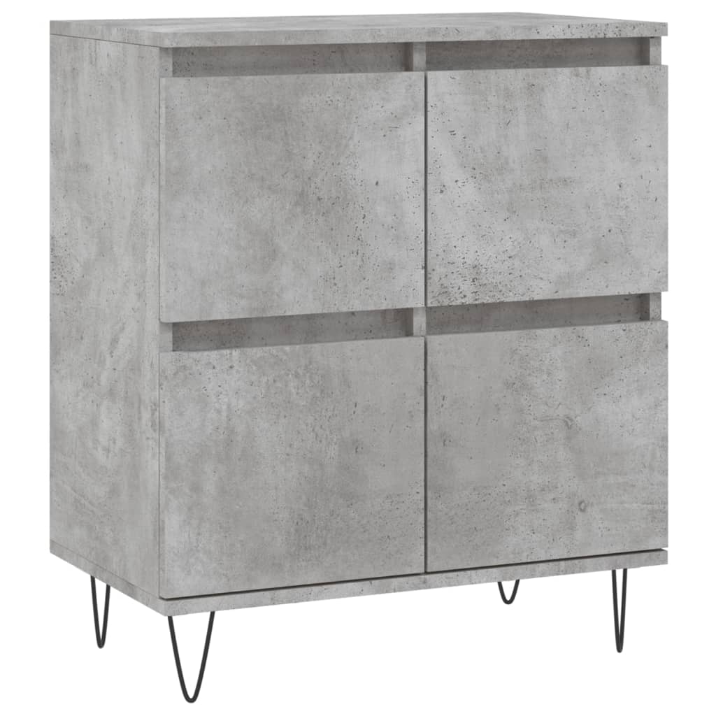 Credenza Grigio Cemento 60x35x70 cm in Legno Multistrato 831216