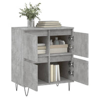 Credenza Grigio Cemento 60x35x70 cm in Legno Multistrato 831216