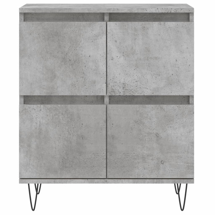 Credenza Grigio Cemento 60x35x70 cm in Legno Multistrato 831216