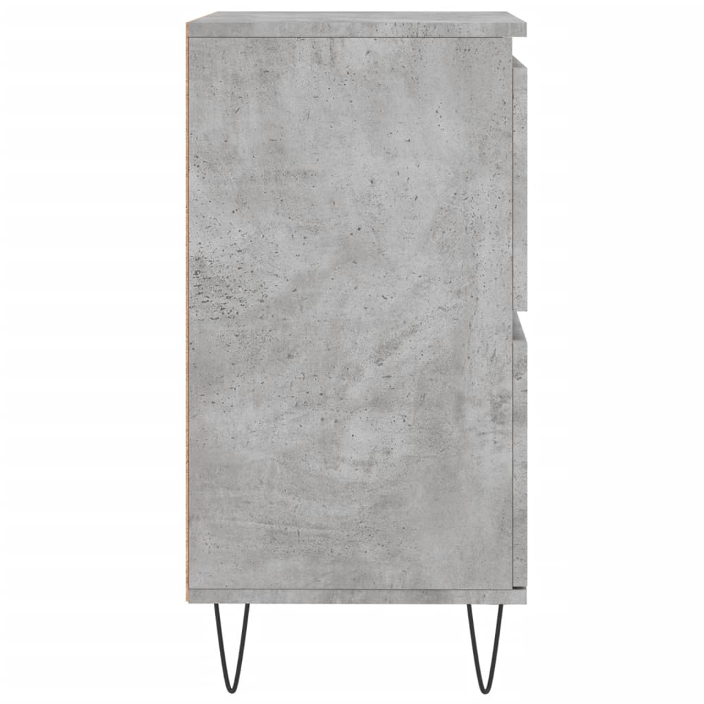 Credenza Grigio Cemento 60x35x70 cm in Legno Multistrato 831216