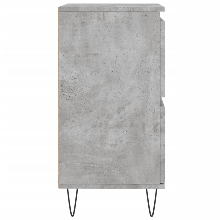 Credenza Grigio Cemento 60x35x70 cm in Legno Multistrato 831216