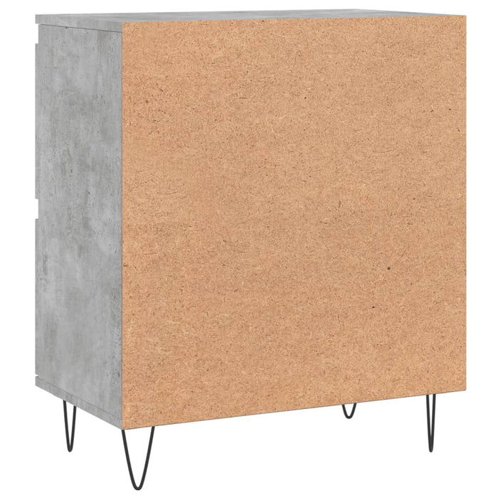 Credenza Grigio Cemento 60x35x70 cm in Legno Multistrato 831216