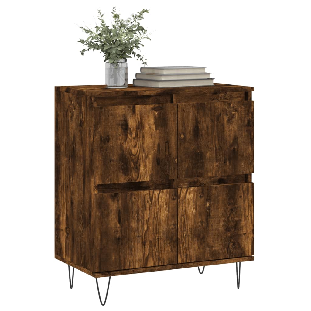 Credenza Rovere Fumo 60x35x70 cm in Legno Multistratocod mxl 104615