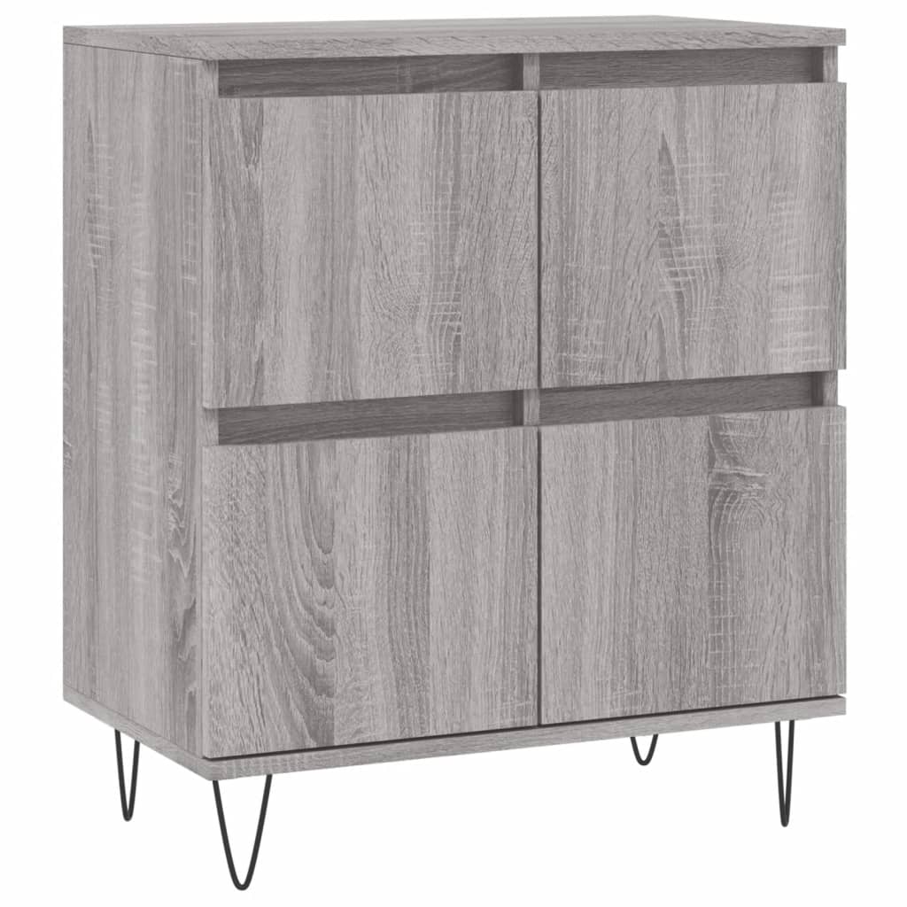 Credenza Grigio Sonoma 60x35x70 cm in Legno Multistrato 831218