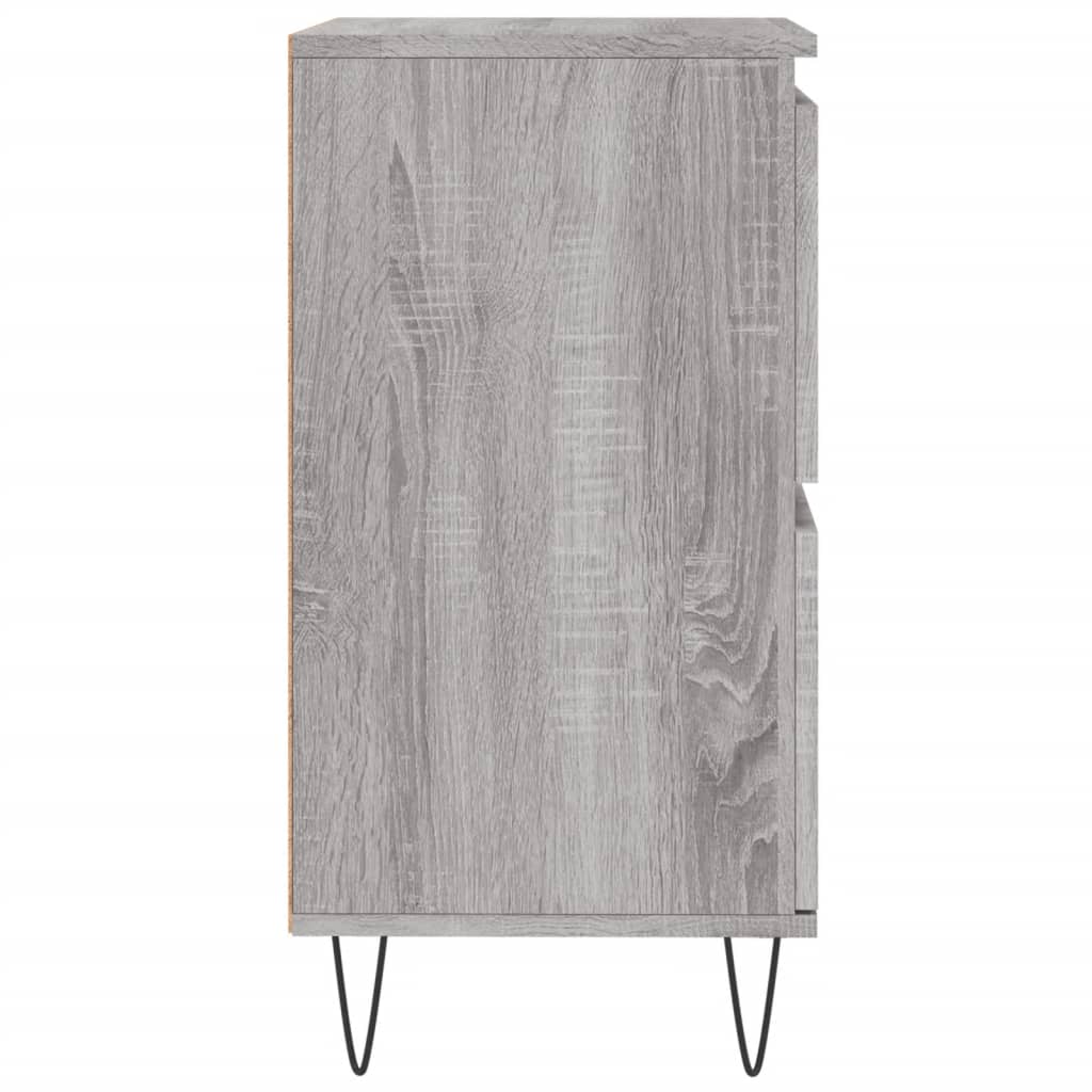 Credenza Grigio Sonoma 60x35x70 cm in Legno Multistrato 831218