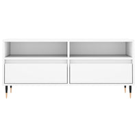 Mobile Porta TV Bianco 100x34,5x44,5 cm in Legno Multistrato 831228